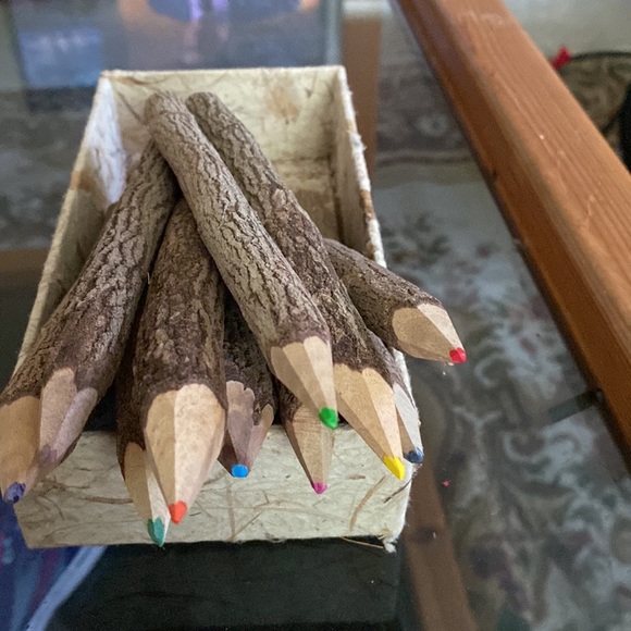 Art Set Of Handmade Wooden Colored Pencil Over 6 Long As Shown Poshmark